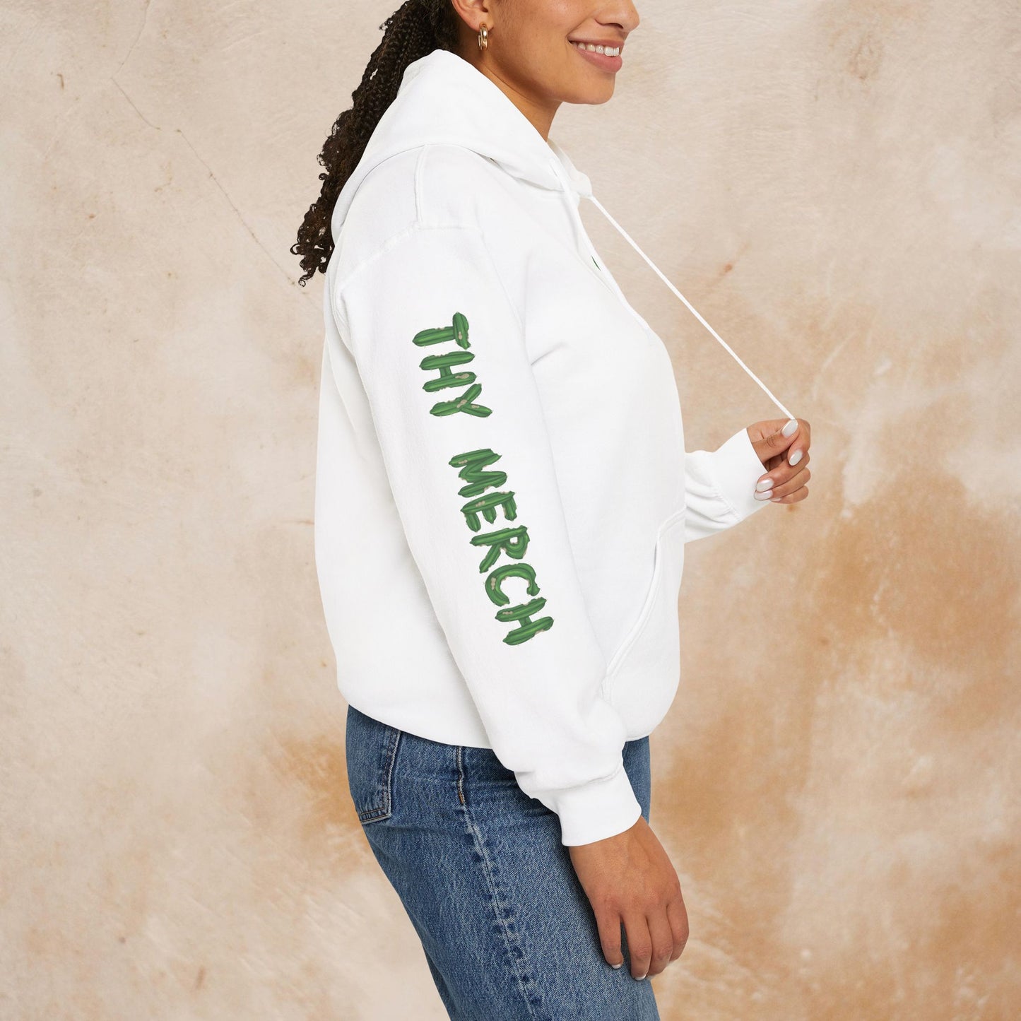 "Thy Merch" Cozy Sweatshirt for Casual Wear
